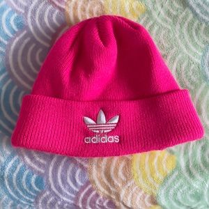 Accessories | Pink Adidas Beanie | Poshmark